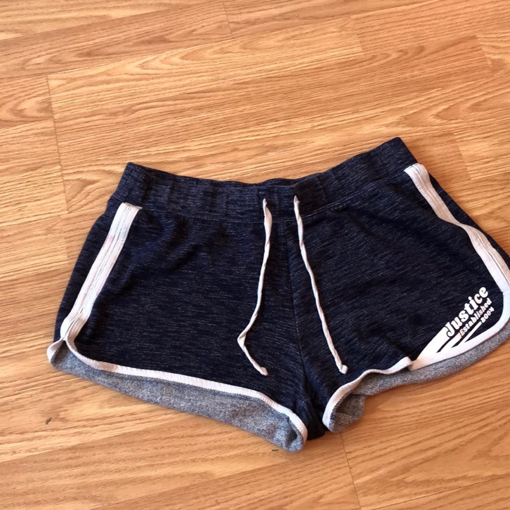Justice blue shorts